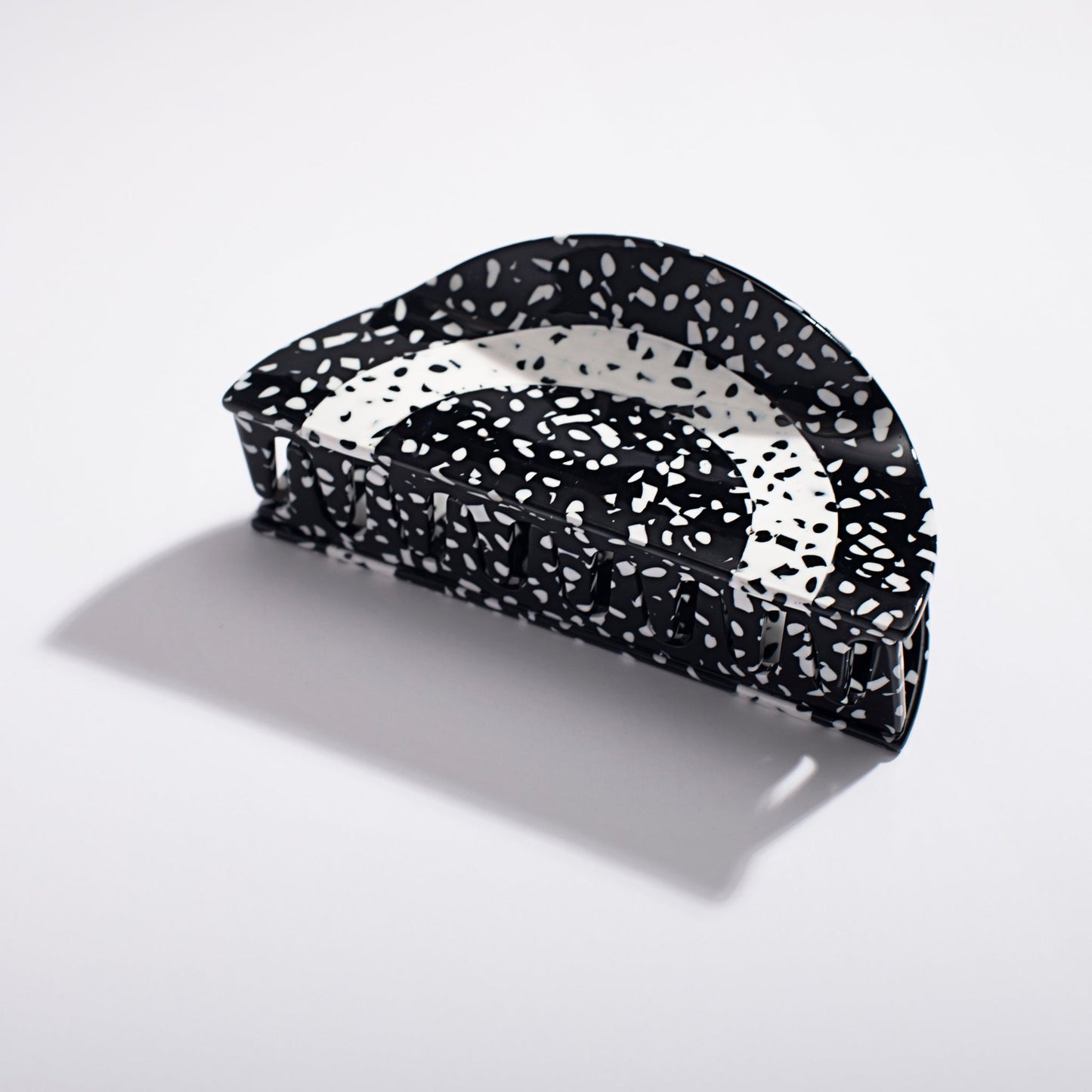 Black and White Rainbow Hair Claw