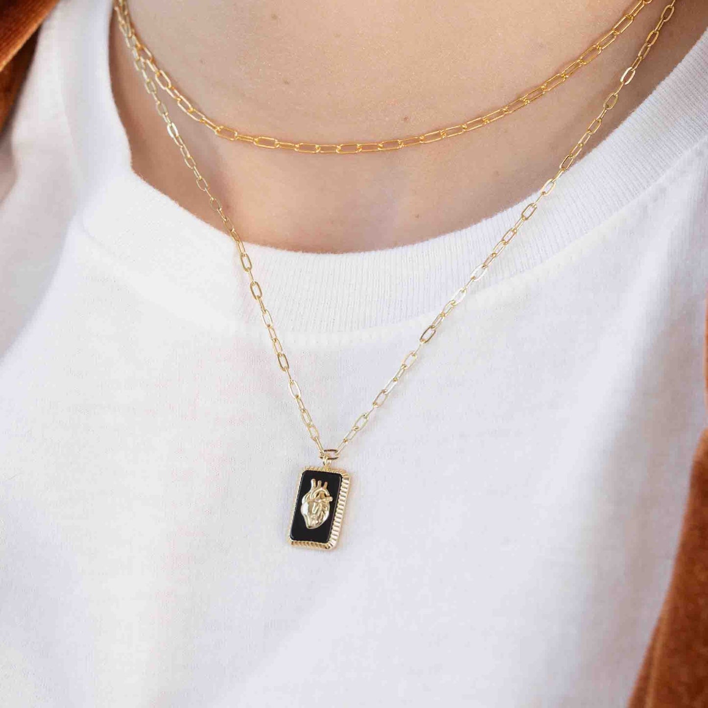 Anatomical Heart Pendant Necklace