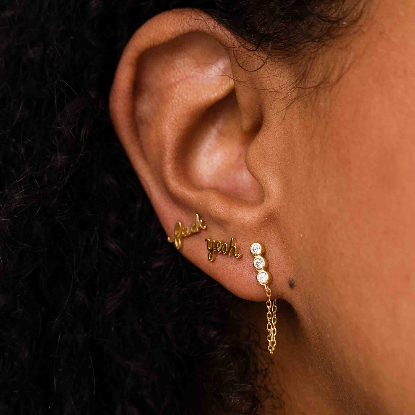 Liza Chain Studs