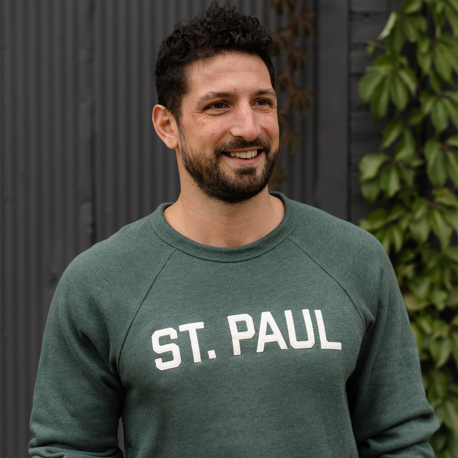 St. Paul Sweatshirt - Heather Forest Green