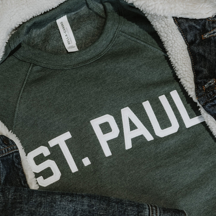St. Paul Sweatshirt - Heather Forest Green