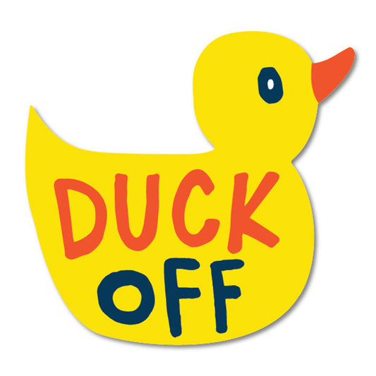 Duck Off Sticker