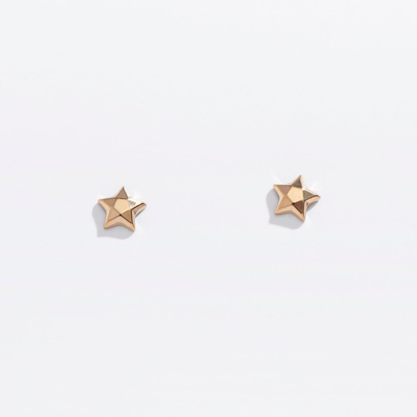 Faceted Star Flat Back Studs