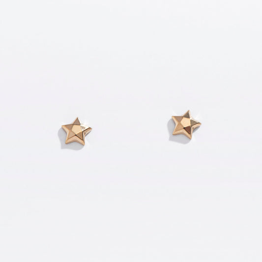 Faceted Star Flat Back Studs