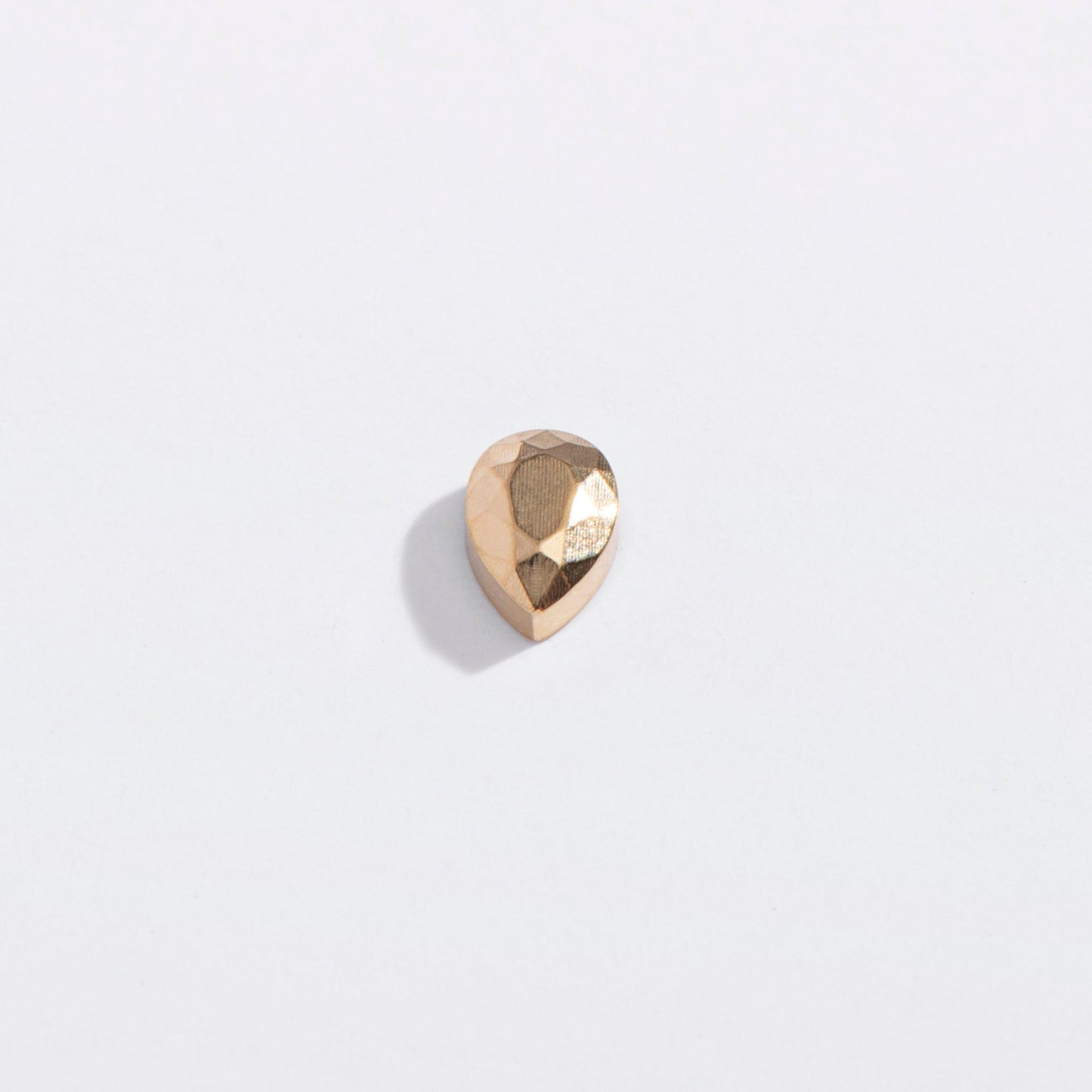 Faceted Teardrop Flat Back Studs
