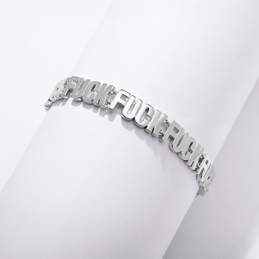 Fuck Fuck Fuck Chain Bracelet