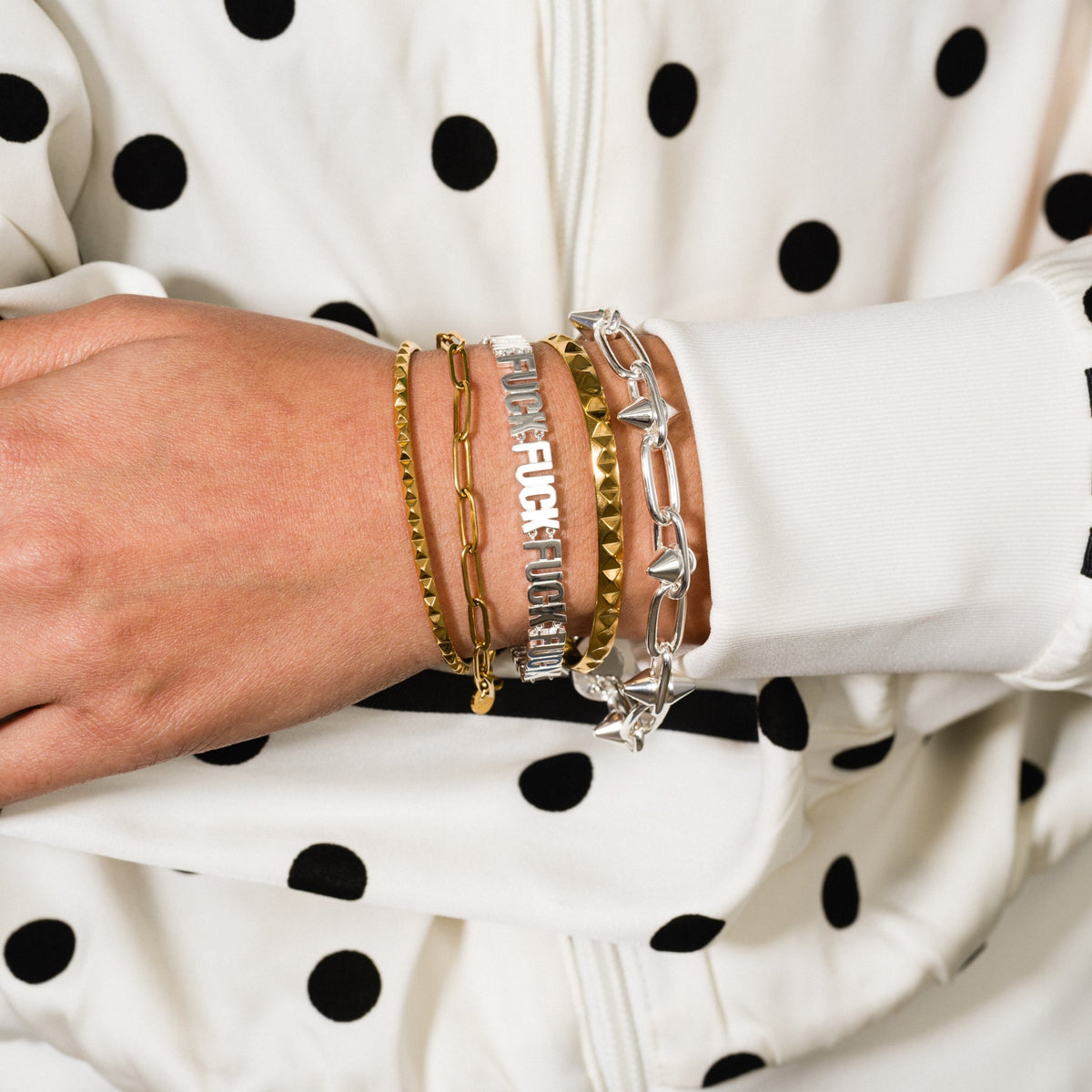 Fuck Fuck Fuck Chain Bracelet