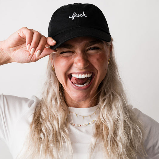 Fuck Script Baseball Hat
