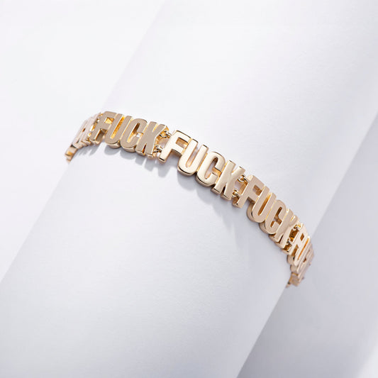 Fuck Fuck Fuck Chain Bracelet