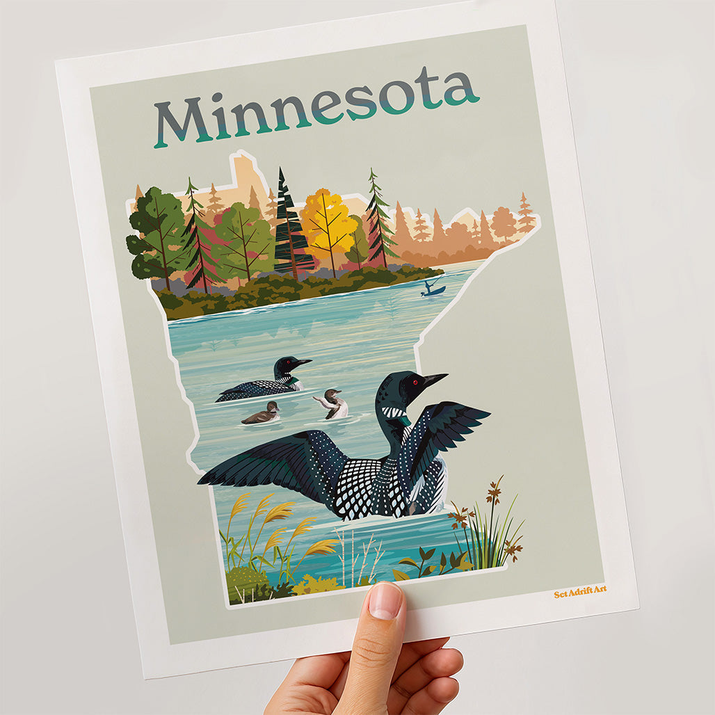 Minnesota Loons on the Lake
