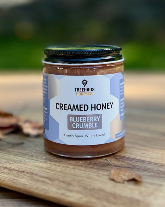 Blueberry Crumble Creamed Honey
