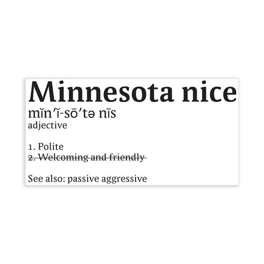 Minnesota Nice Sticker