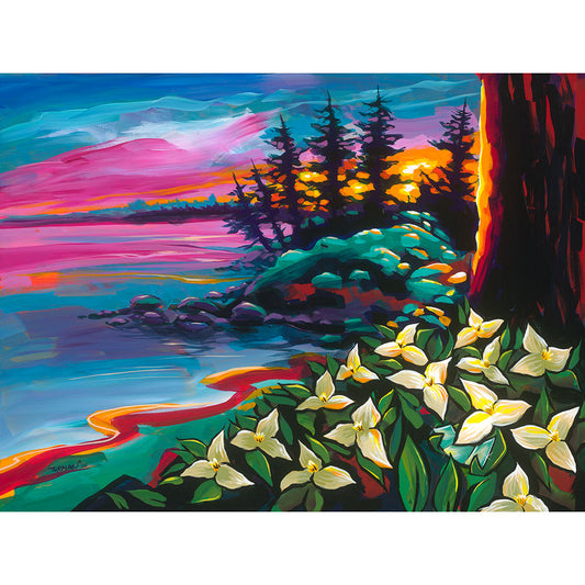 Sunlit Suntanned Trillium