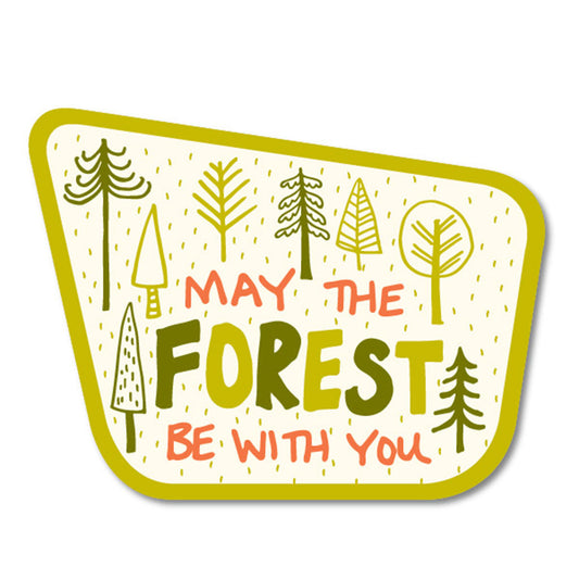 May The Forest Be With You Sticker