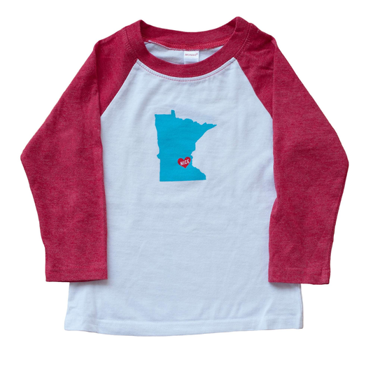Minnesota Nice Raglan Tee