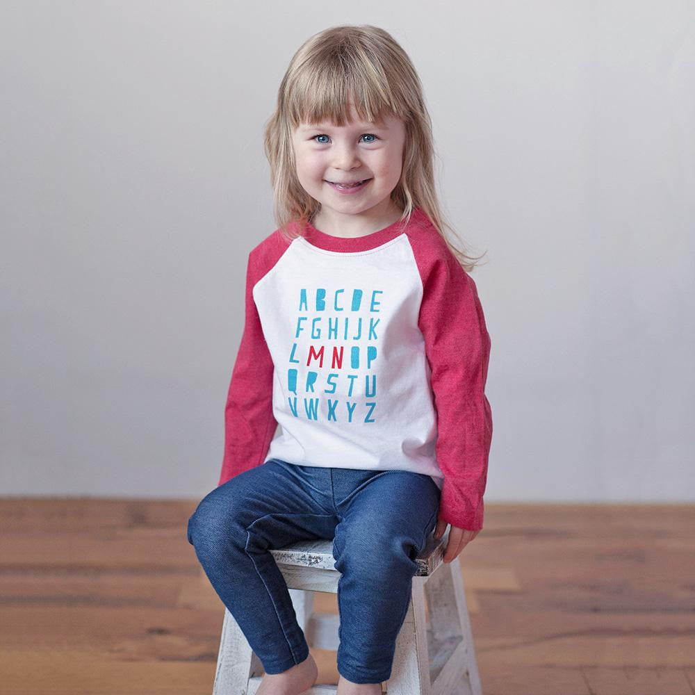 Minnesota Alphabet Raglan Tee