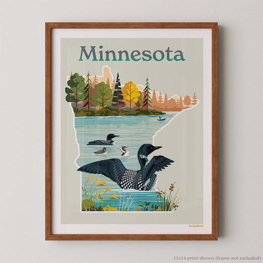 Minnesota Loons on the Lake