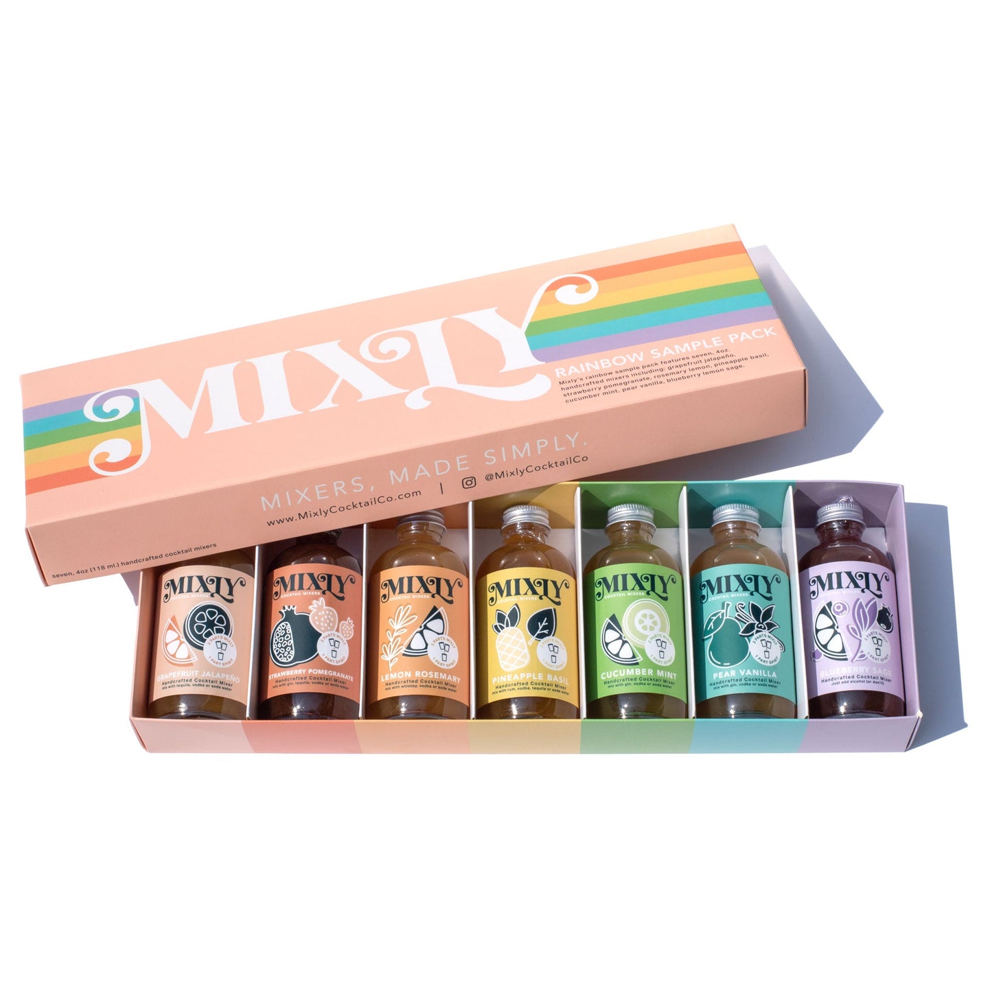 Rainbow Mixer Set and Cocktail Gift Kit