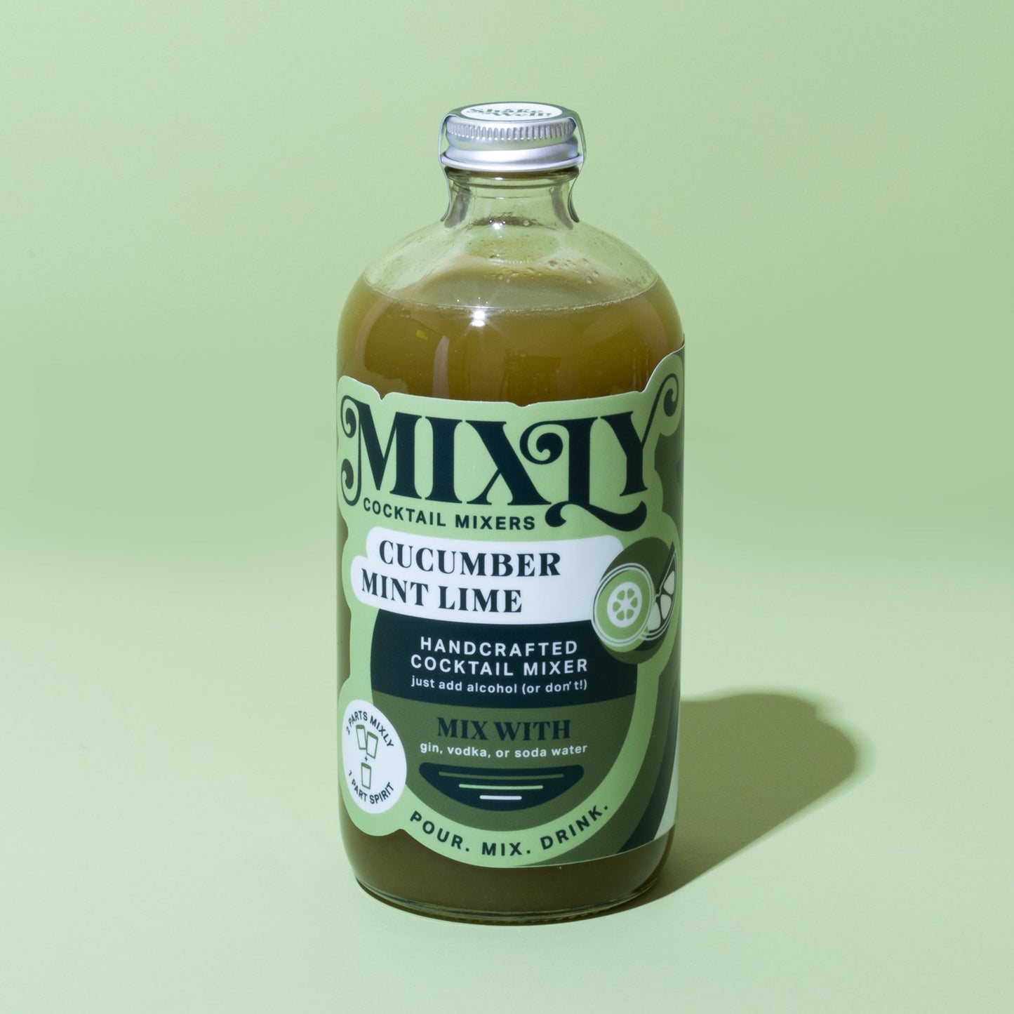 Cucumber Mint Lime - Gin Fizz Cocktail & Mocktail Mixer