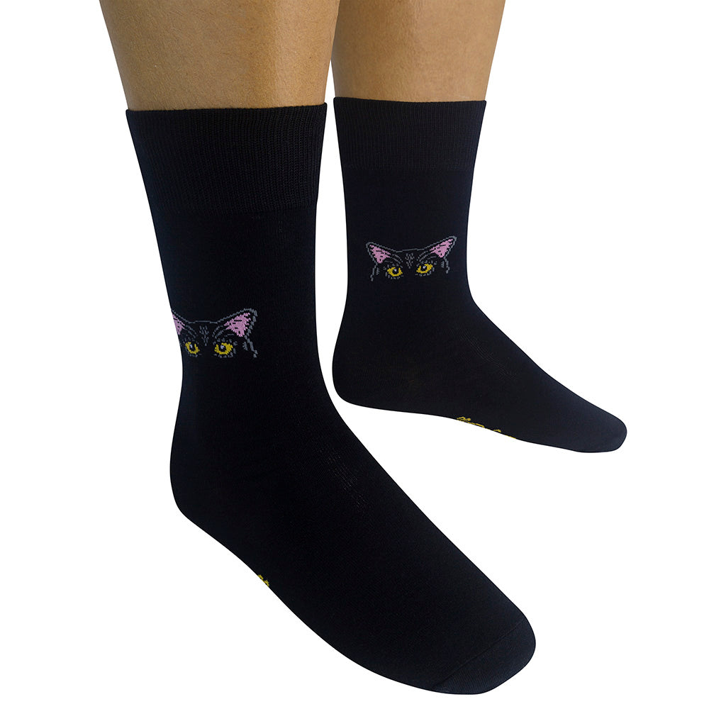 Tinker Black Cat Socks | Nice Enough Merch Co