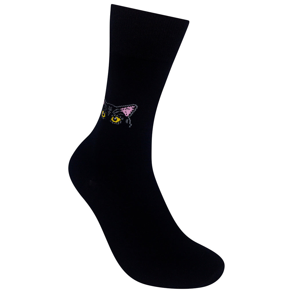 Tinker Black Cat Socks | Nice Enough Merch Co