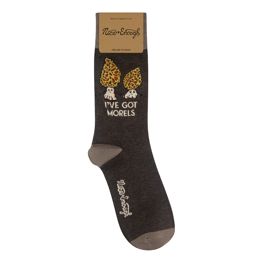I've Got Morels - Mushroom Socks | Nice Enough Merch Co