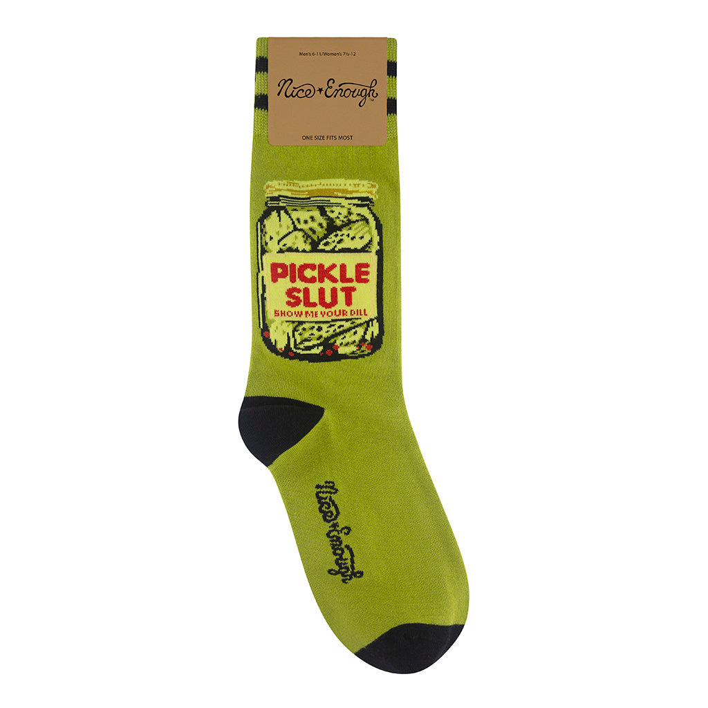 Pickle Slut Socks | Nice Enough Merch Co
