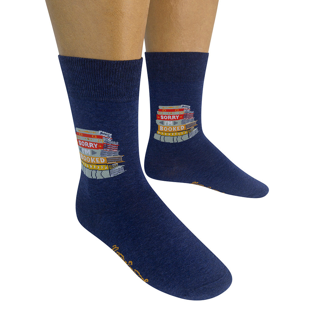 Sorry I’m Booked Socks | Nice Enough Merch Co