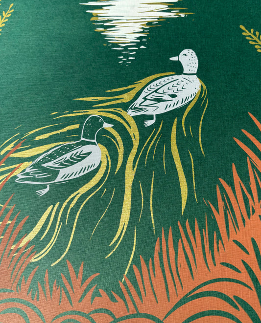 Race You To The Moon | Glow-In-The-Dark 18"x 24" Silk Screen Print