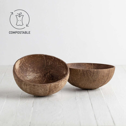 natural coconut shave bowl