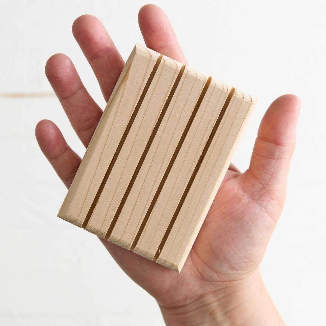 cedar soap tray