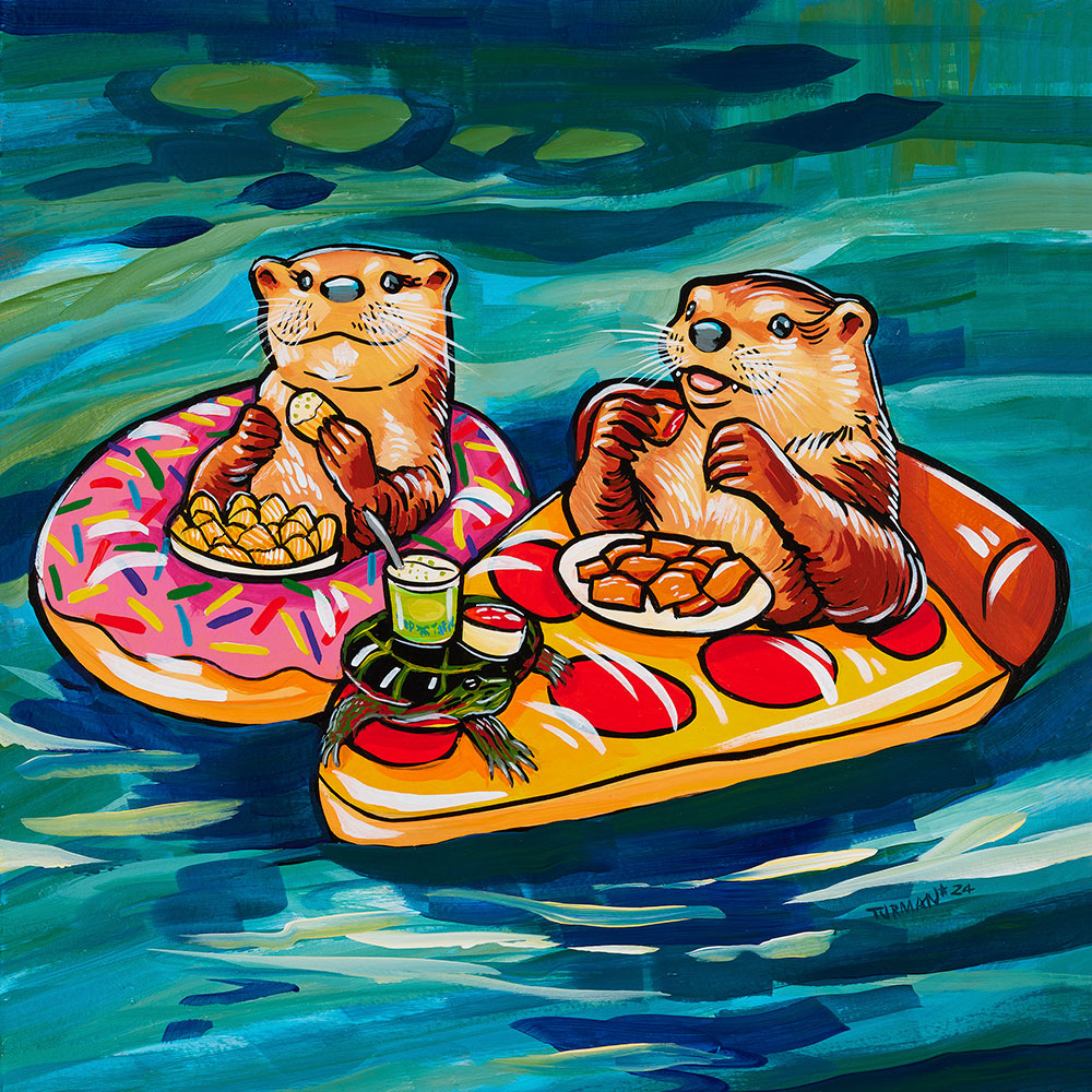 Snacks with River Otters