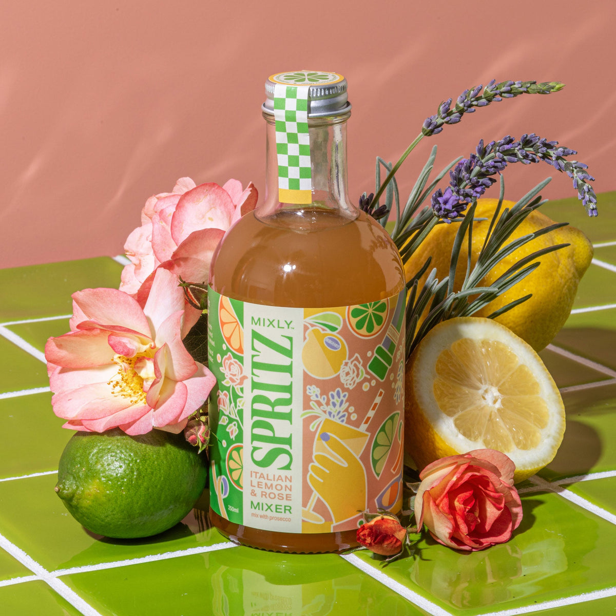 New! Italian Lemon & Rose Spritz | Non Alcoholic Cocktail & Mocktail Mixer