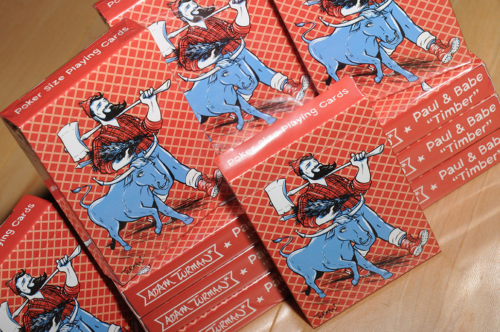 Paul & Babe "Timber" - Poker Size Playing Cards