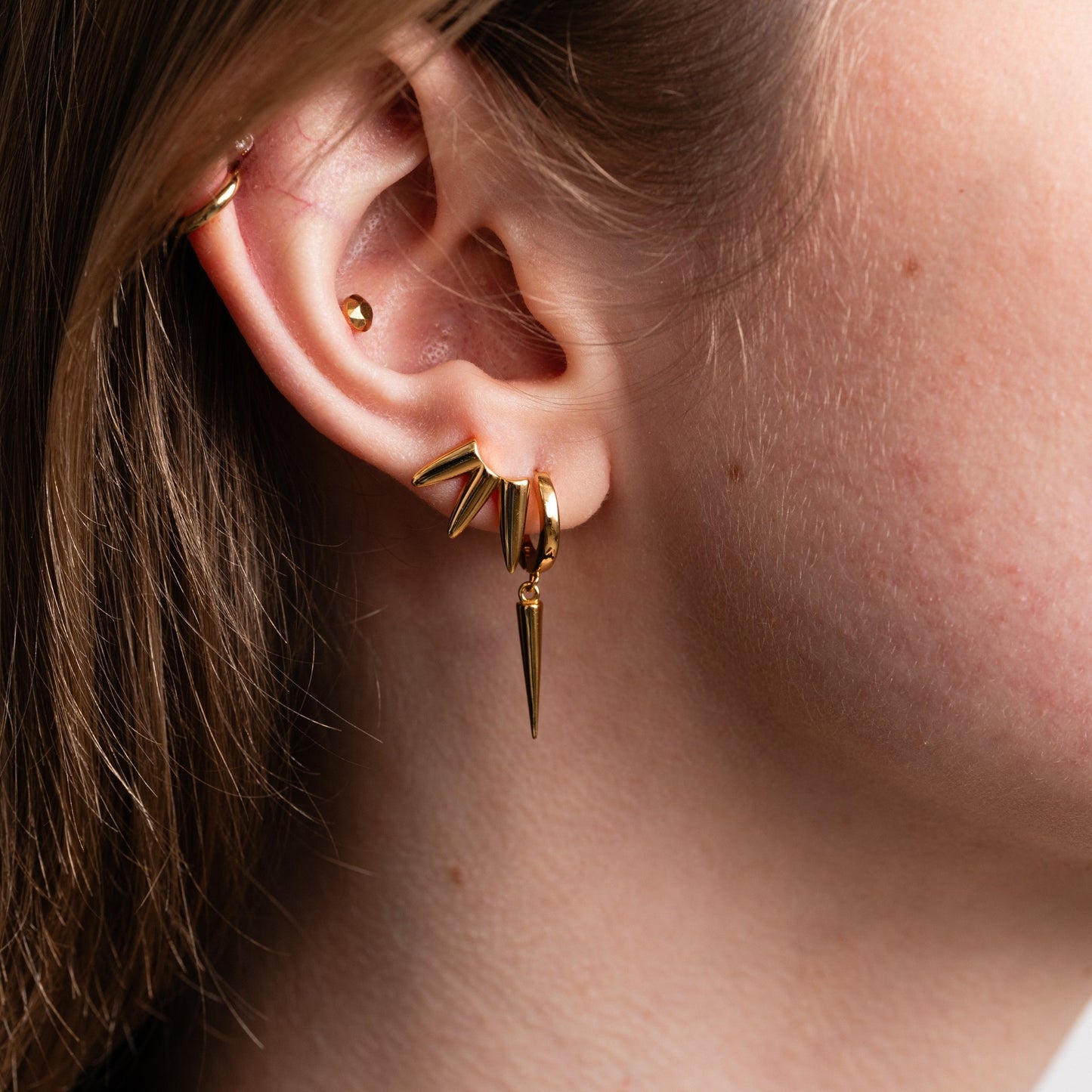 Triple Spike Studs