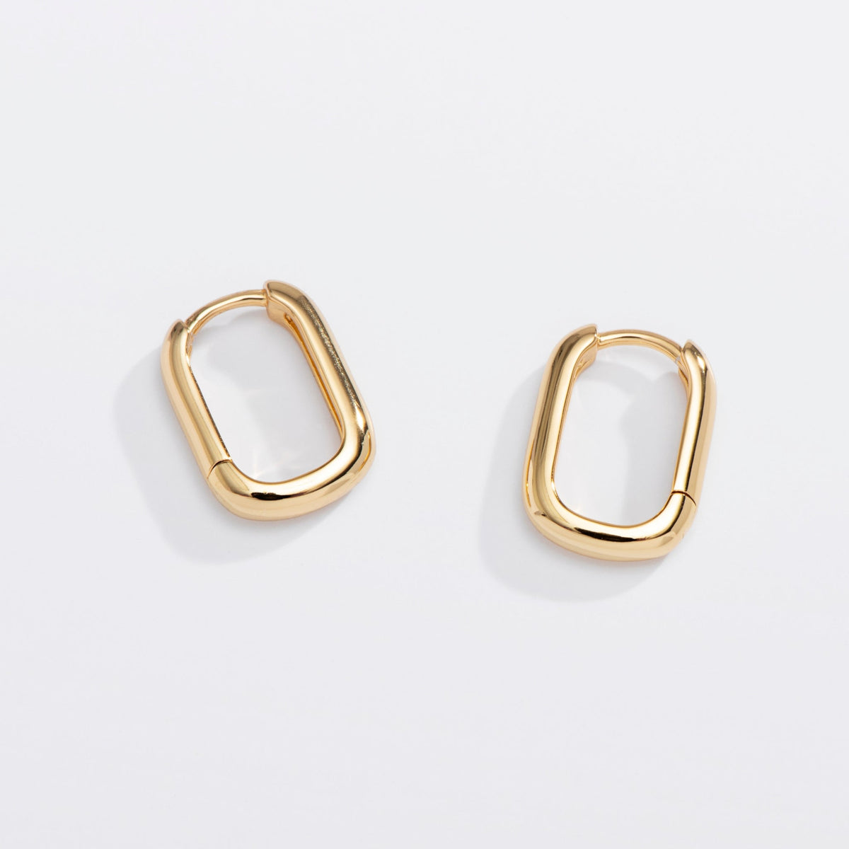 U-Shaped Huggie Hoops