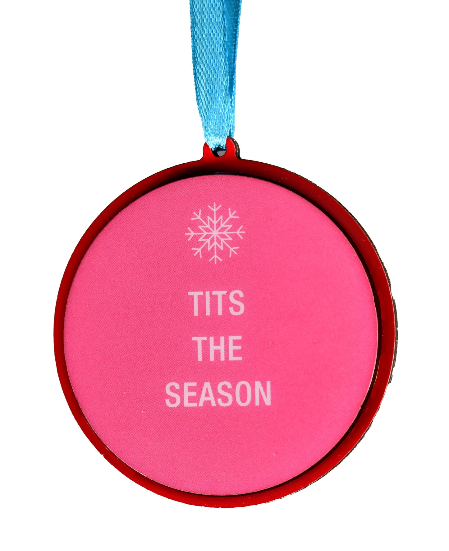 Tits The Season Christmas Ornament | About Face Designs