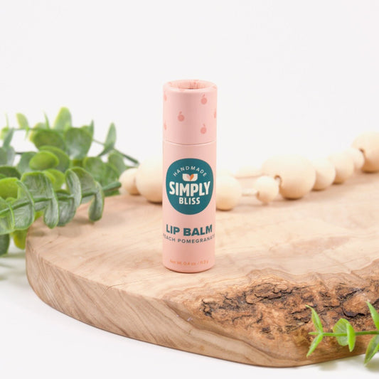 Peach Pomegranate - No-Melt Beeswax Lip Balm