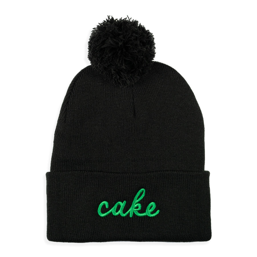 Cake Script Knit Winter Hat | Edina Pom Hat