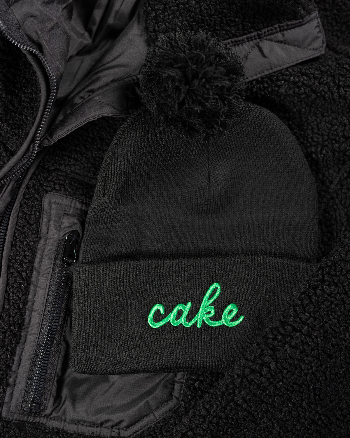 Cake Script Knit Winter Hat | Edina Pom Hat
