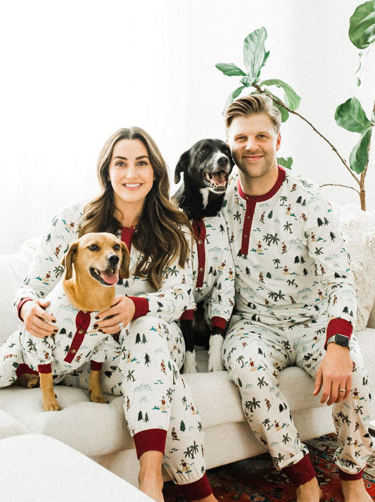 Fun Fam Surfing Santa Pajama (Dog & Kid Sizes Only)