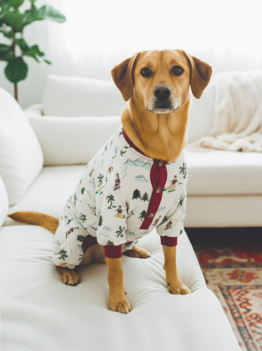 Fun Fam Surfing Santa Pajama (Dog & Kid Sizes Only)