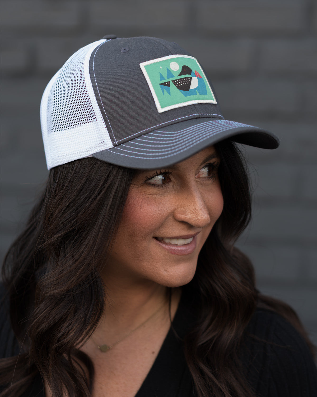 Loon Calls Snapback Hat With Woven Patch