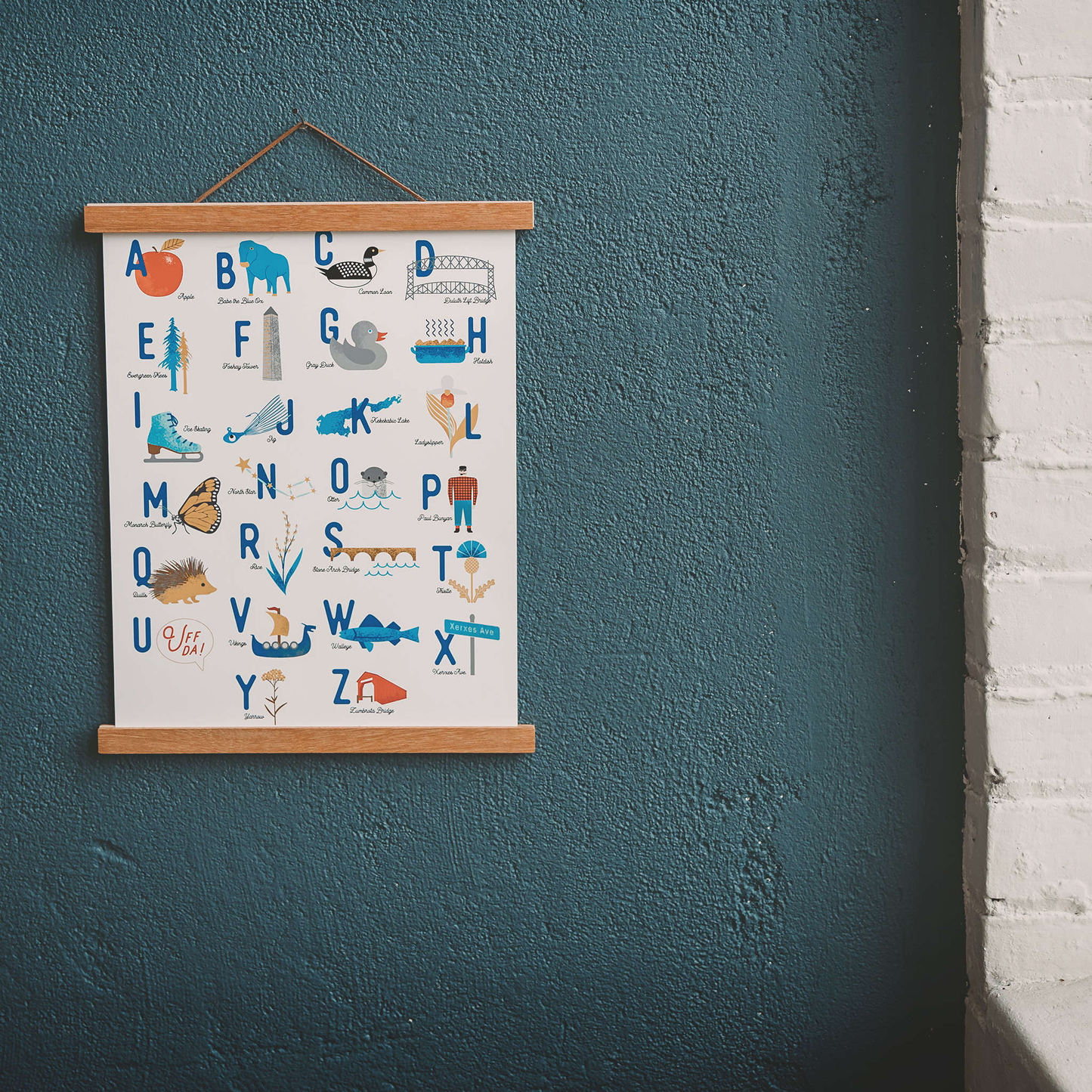Minnesota Alphabet Art Print