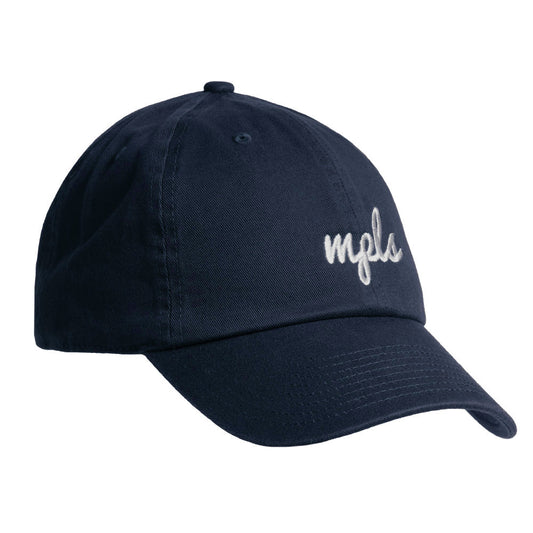 MPLS (Minneapolis) Script Hat- Navy