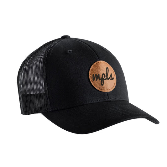 MPLS Script Snapback Hat - Black