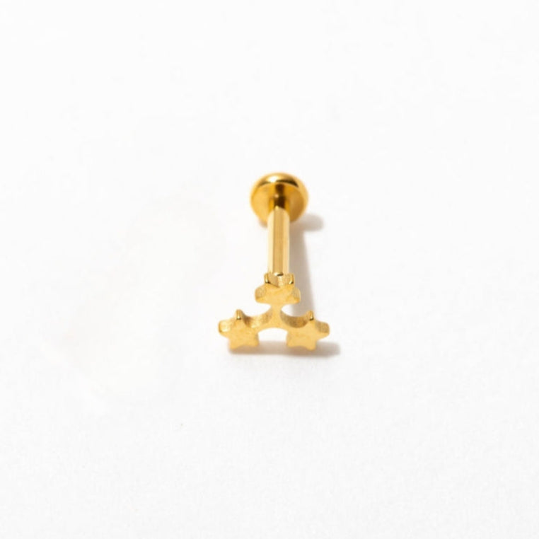 Star Trio Flat Back Studs