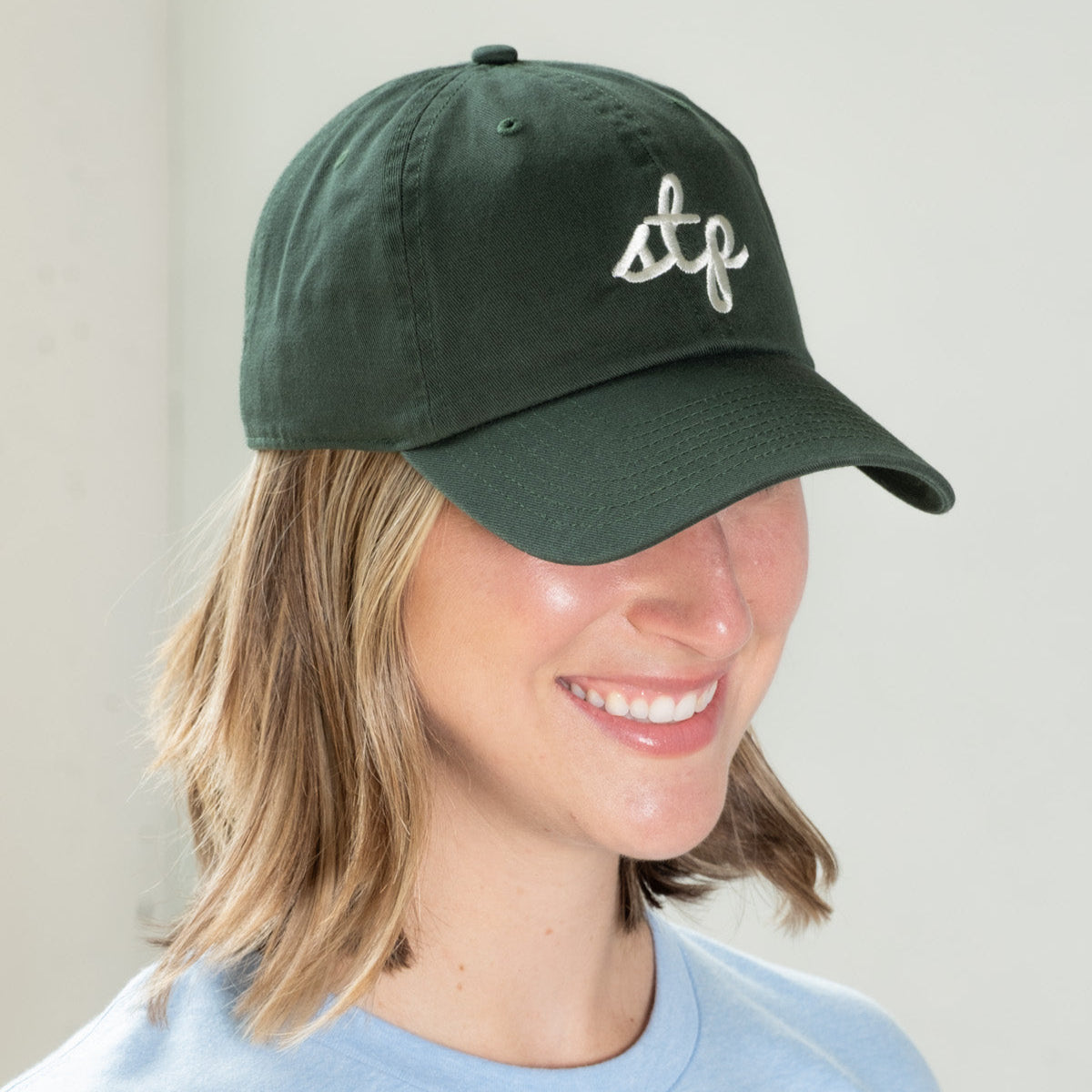 STP (St. Paul) Script Hat- Dark Green