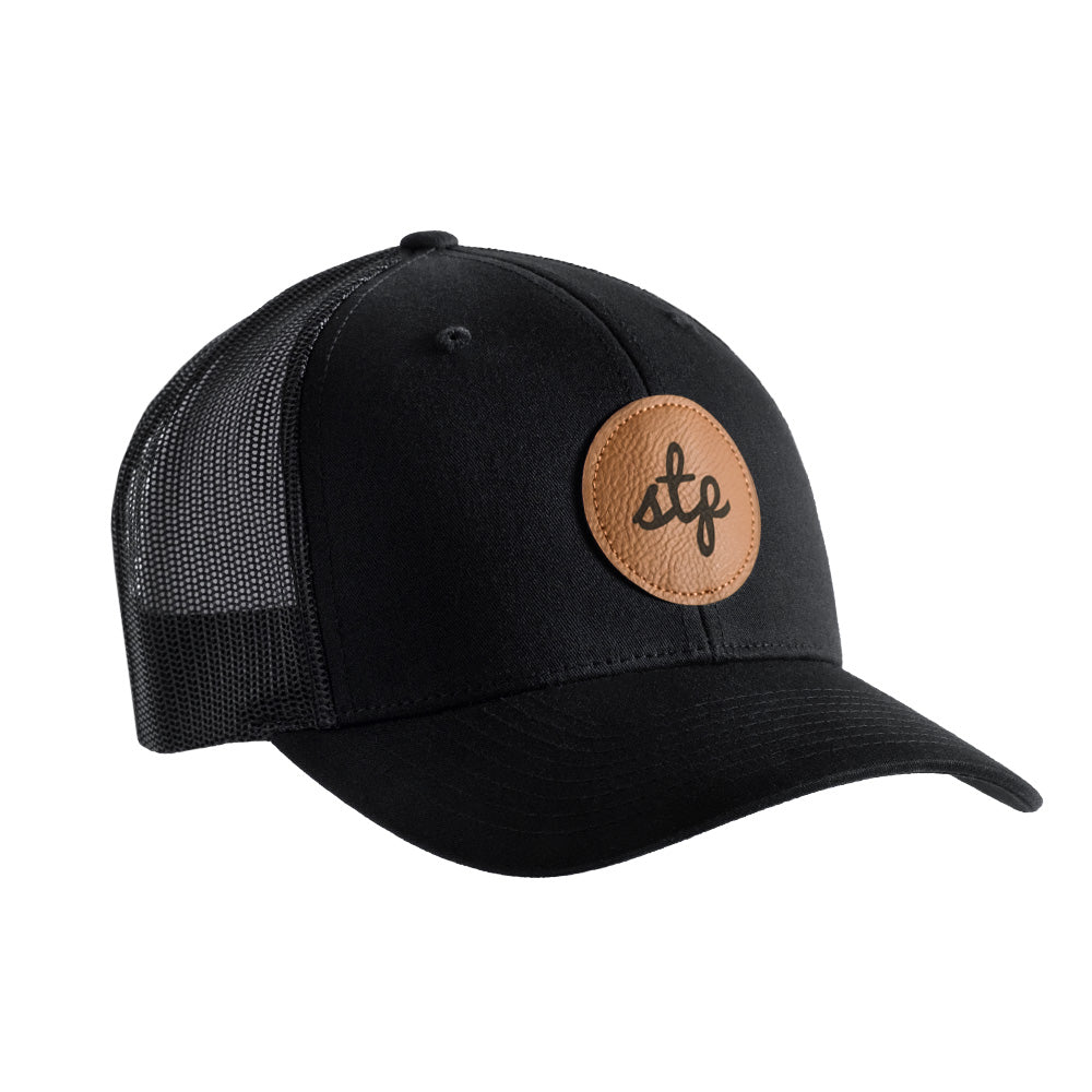 STP Script Snapback Hat - Black | St. Paul Hat